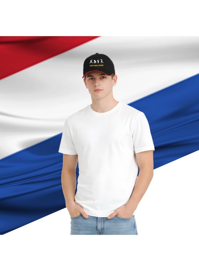 PRINTSHOP4ME Netherlands Cricket Sports Cap For Men | Adjustable Metal Buckle Design | Lightweight Baseball Style Headwear For Outdoor And Everyday Wear - Image 2